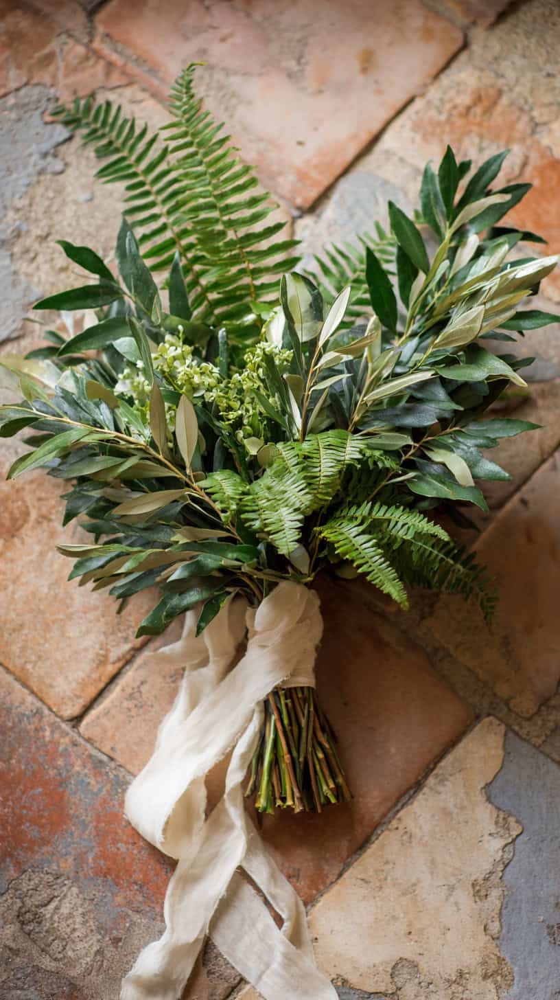 Olive and Leatherleaf Fern - Image 2