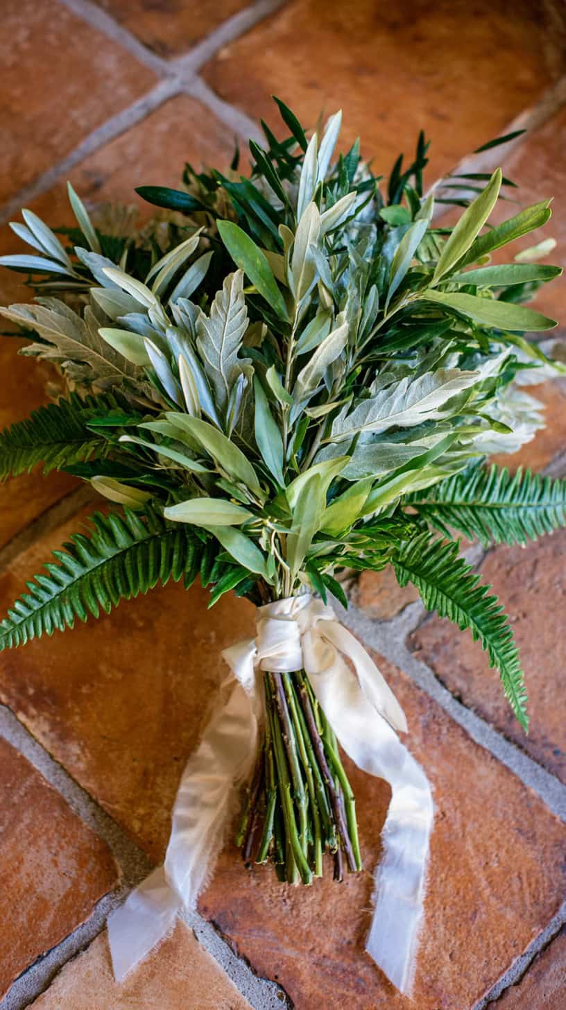 Olive and Leatherleaf Fern - Image 1