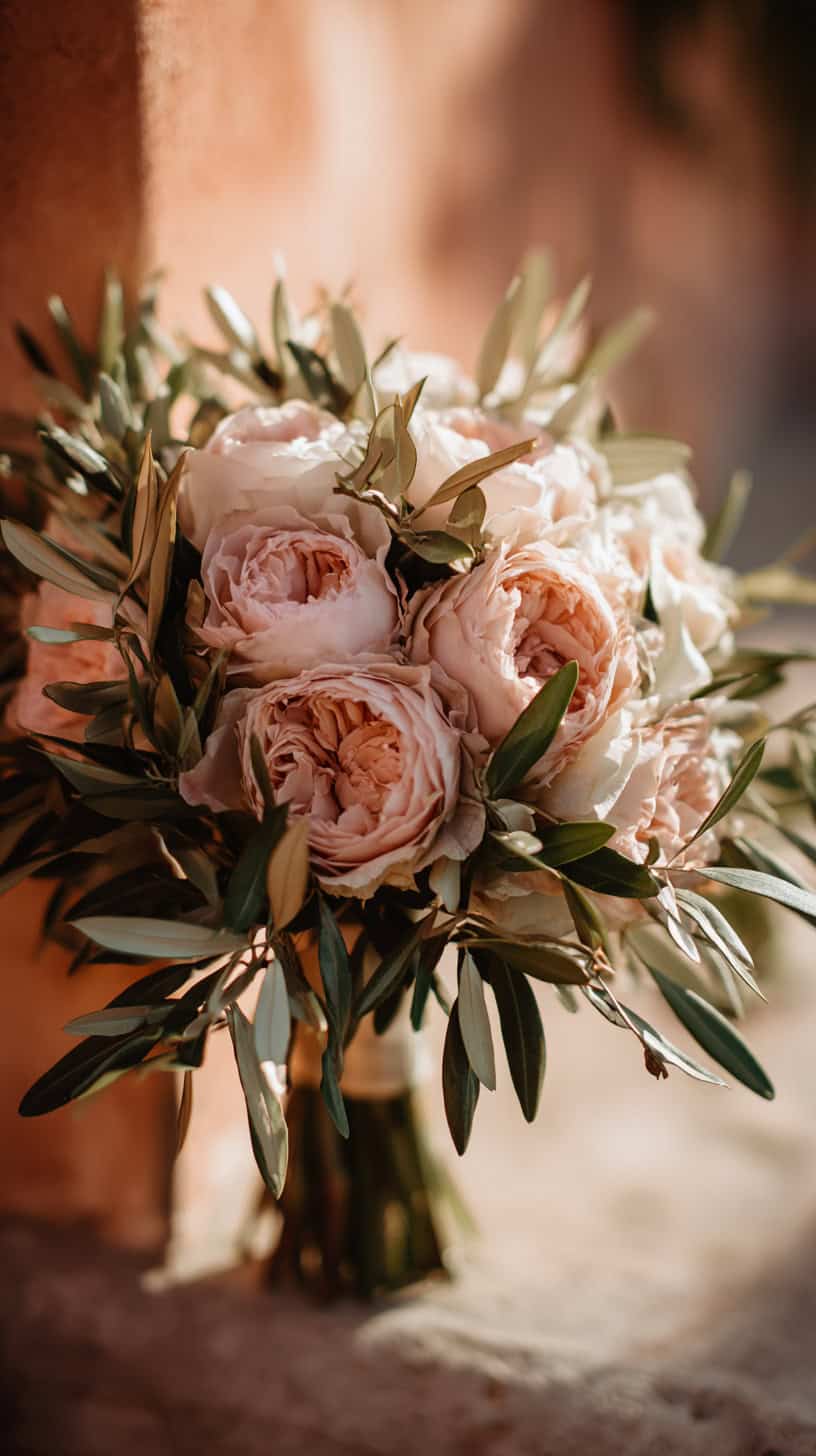 Olive with Blush Roses - Image 1