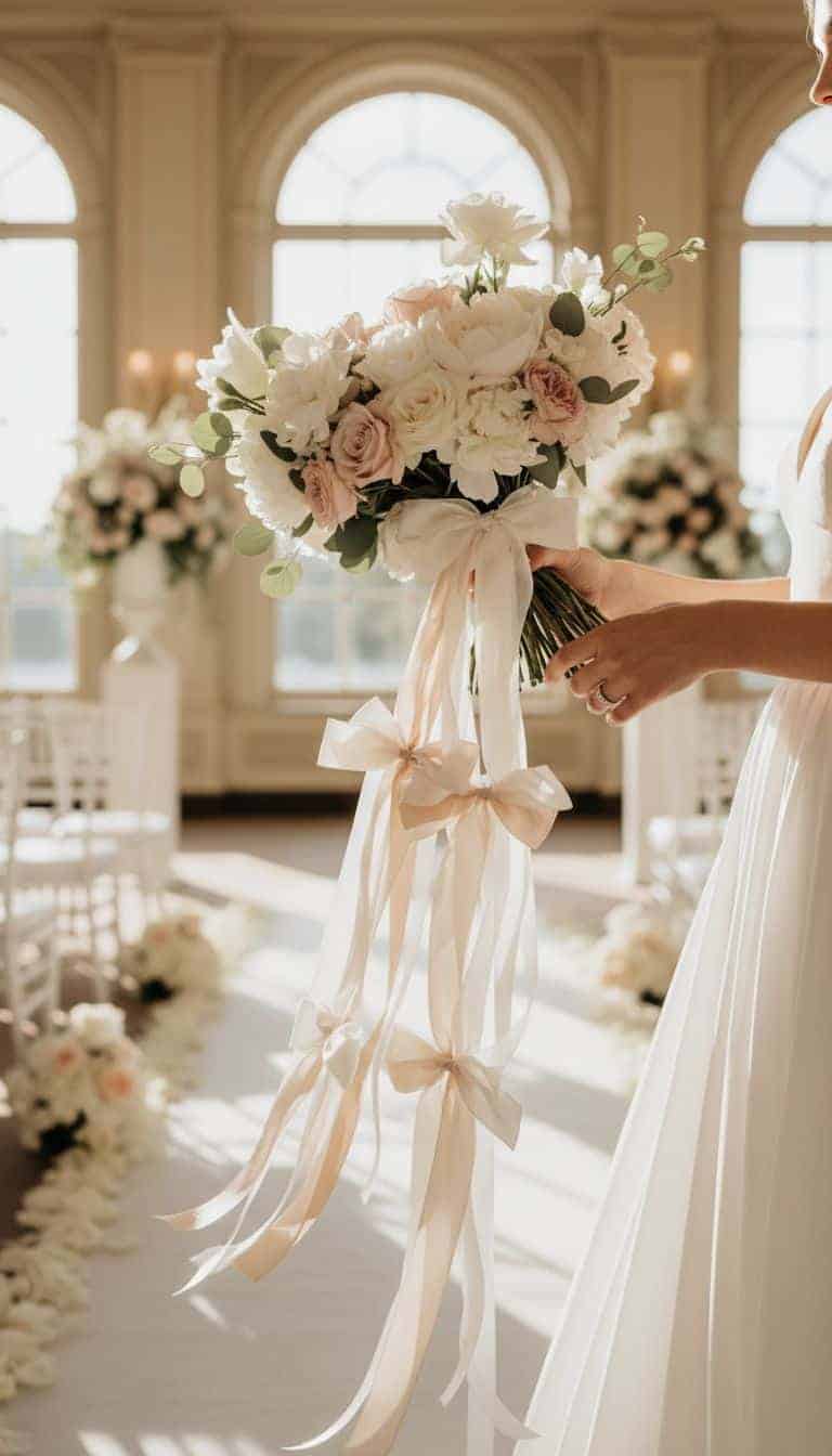 Ribbon and Bow Wedding Bouquet