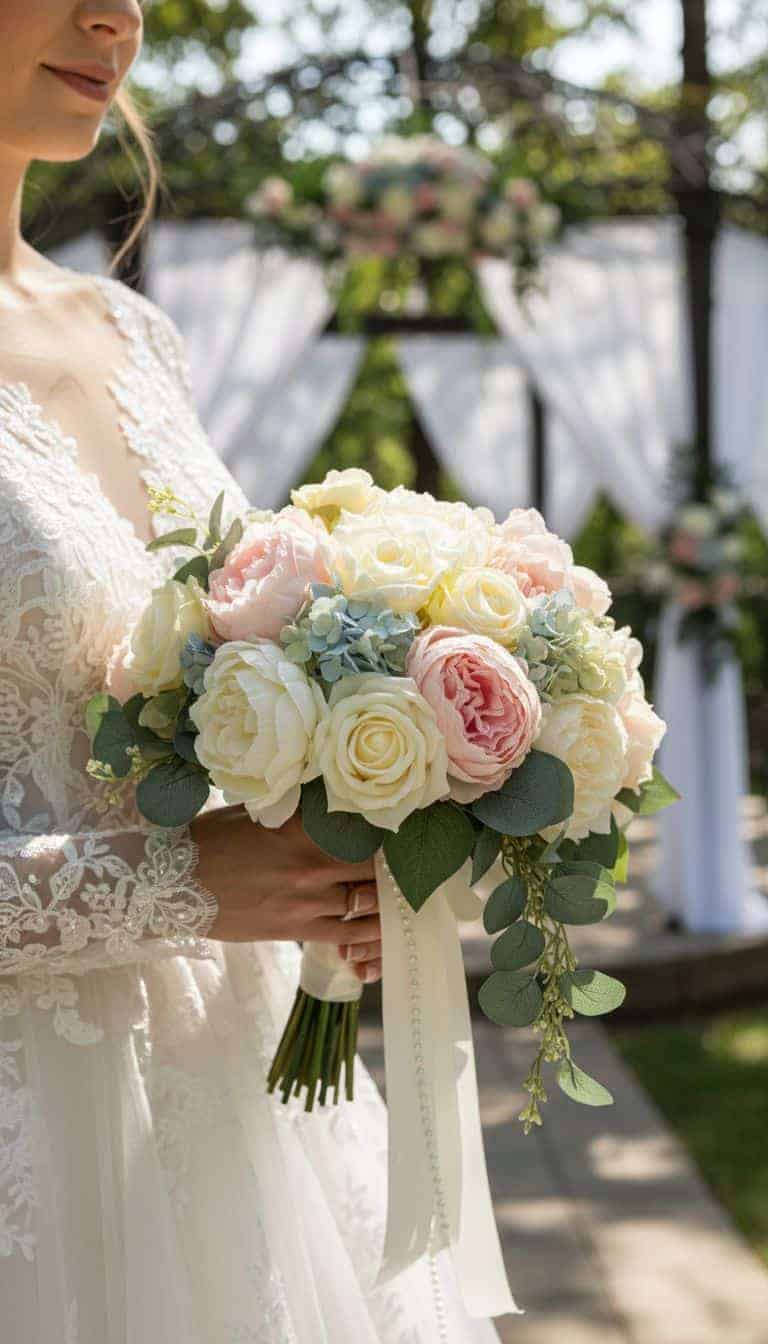 Silk Flower Wedding Bouquet Option