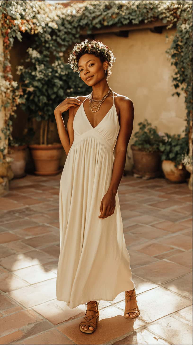 Sleeveless V-Neck Dress - Image 2