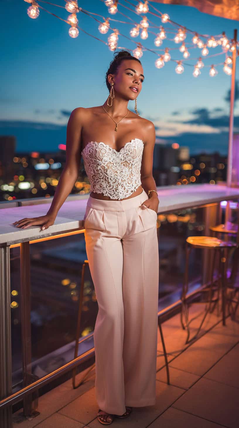 Strapless Lace Bustier - Image 1