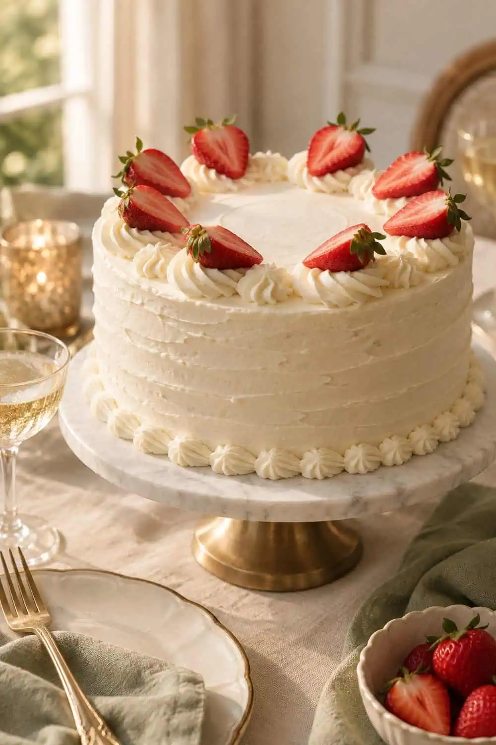 Fresh Strawberry Cream Cake wedding inspiration