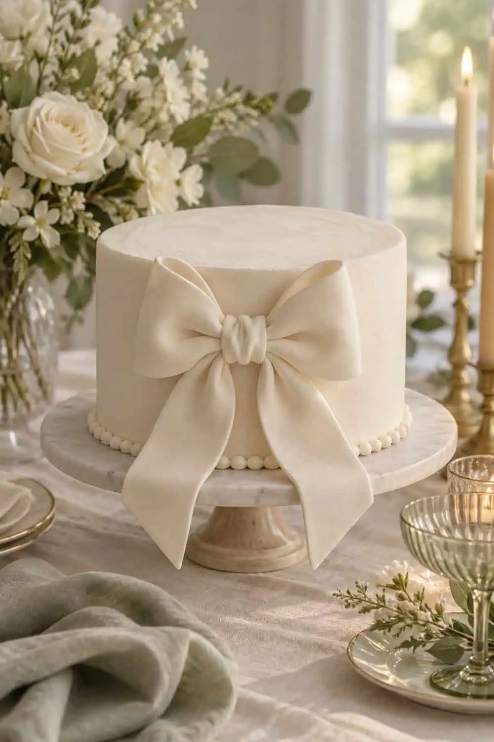 Satin Bow Cake wedding inspiration
