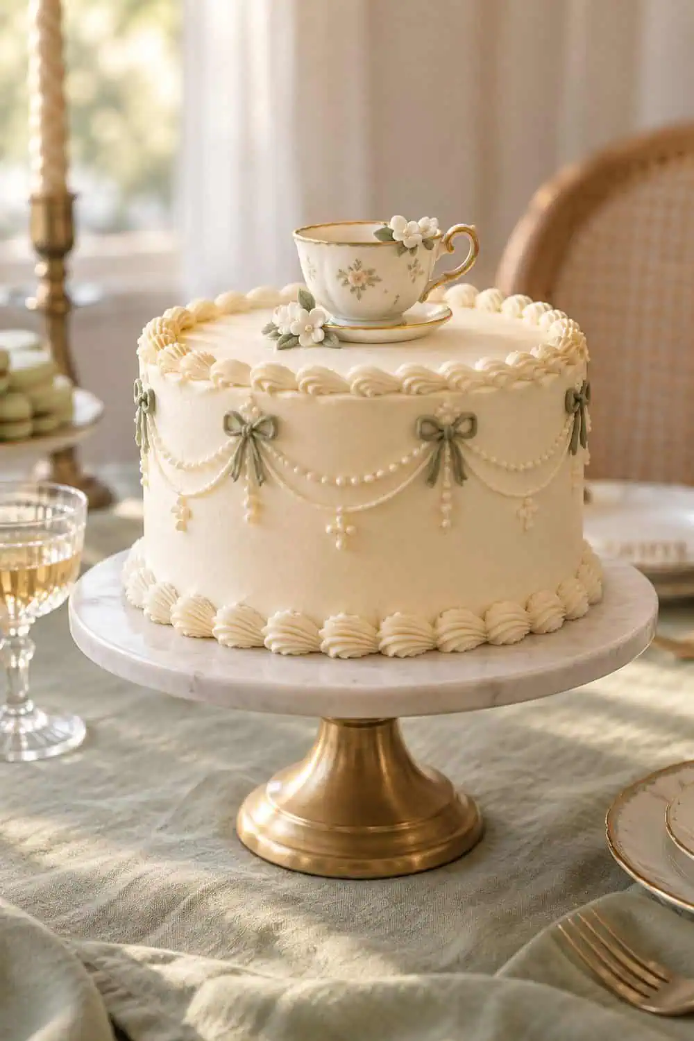 Tea-Cup Topper Cake wedding inspiration