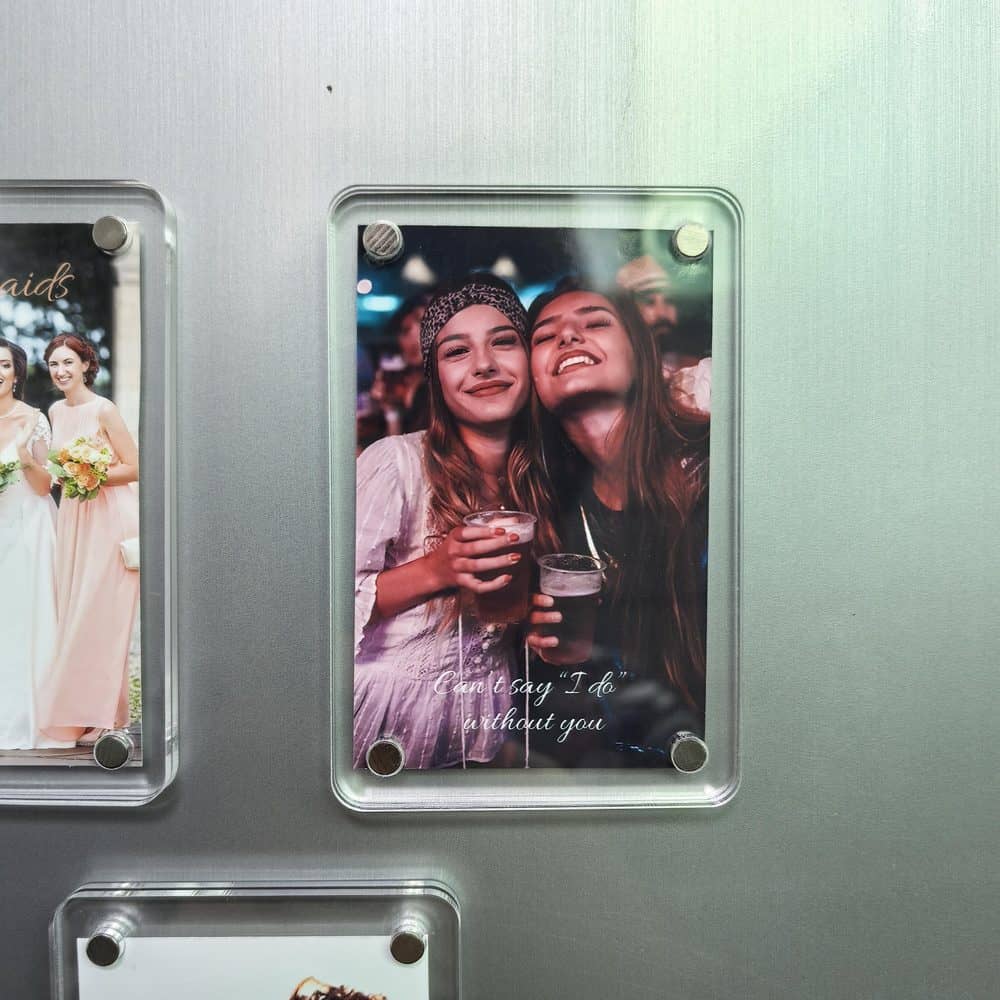 Magnetic Acrylic Proposal Photo Frame