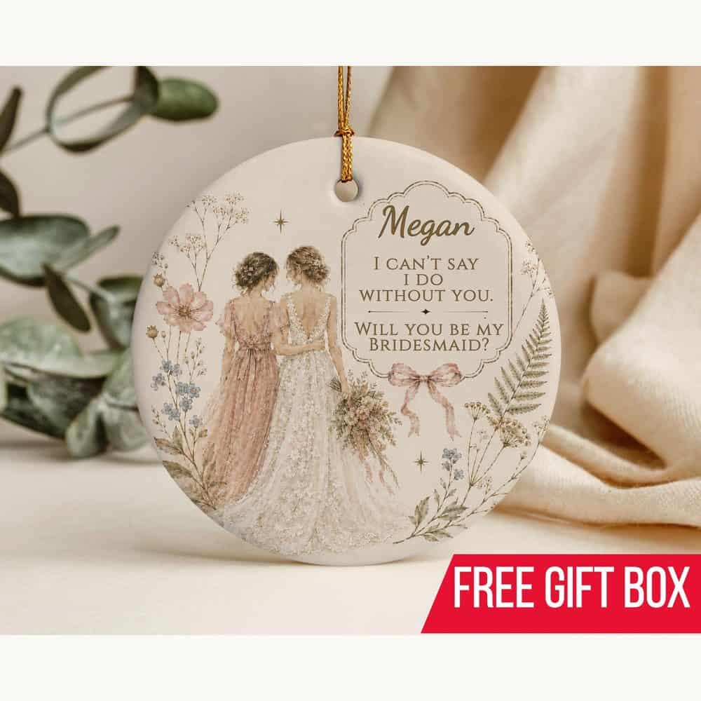 Personalized Bridesmaid Proposal Ornament