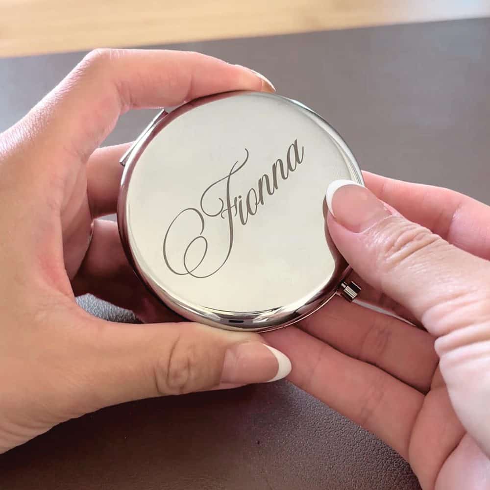 Personalized Engraved Compact Mirror