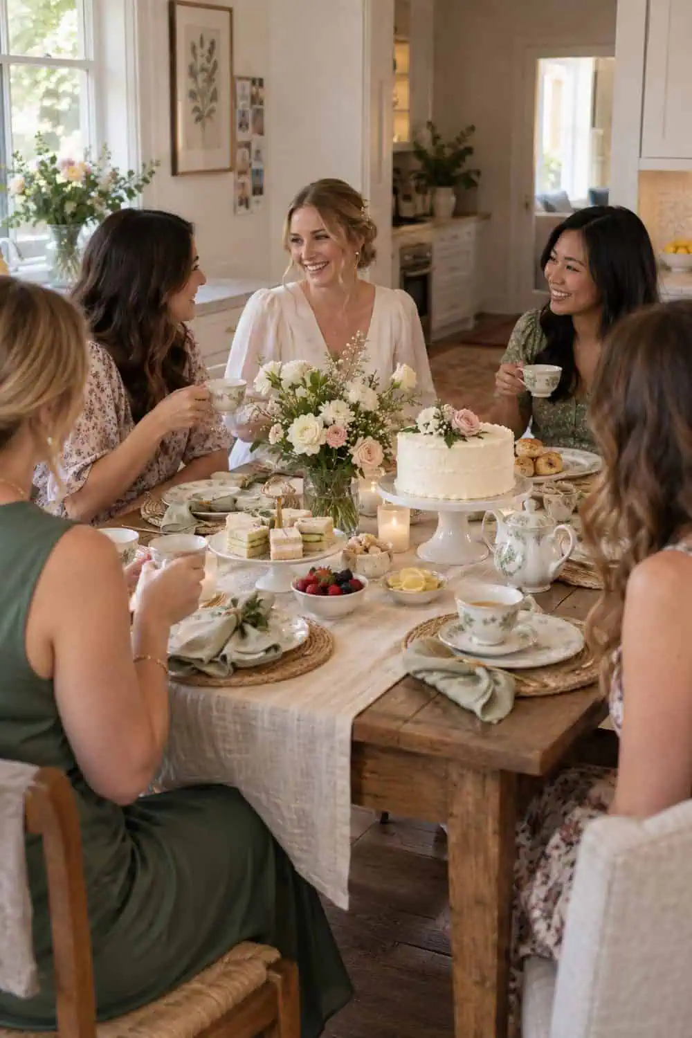 Kitchen Table Tea Shower wedding inspiration