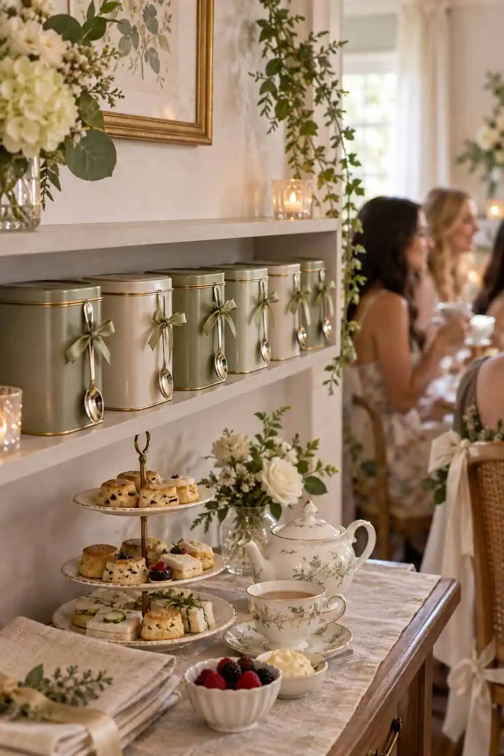 Small Tea Favor Shelf wedding inspiration