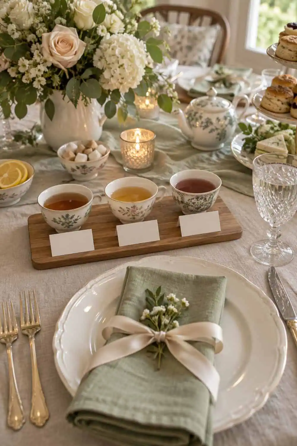 Tea-Tasting Place Cards wedding inspiration