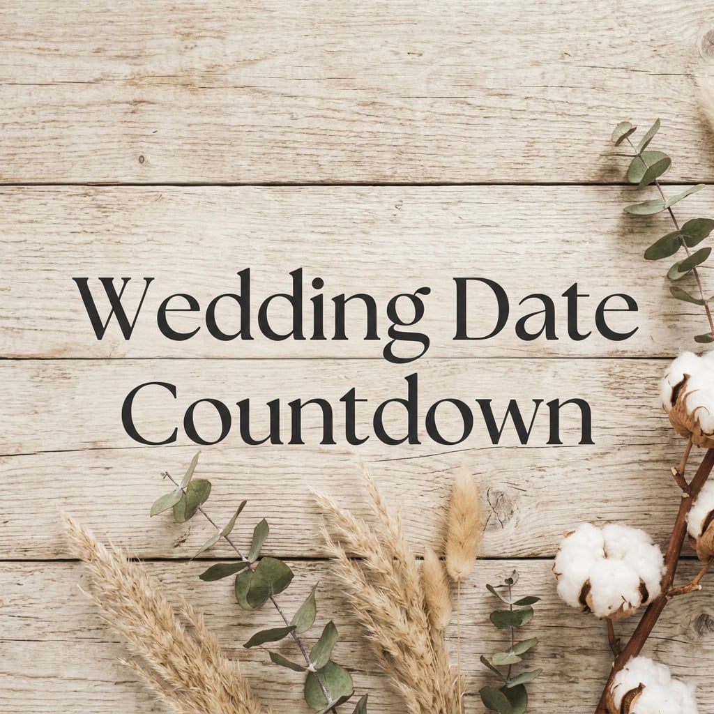 Wedding Date Countdown