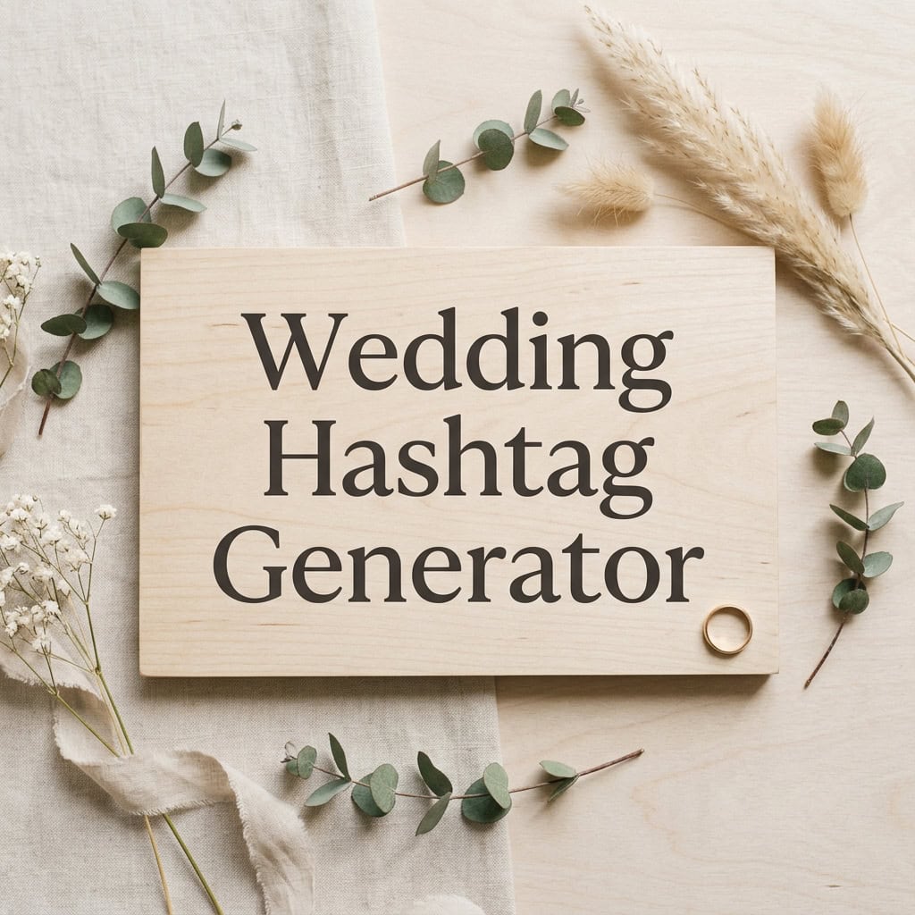 Wedding Hashtag Generator