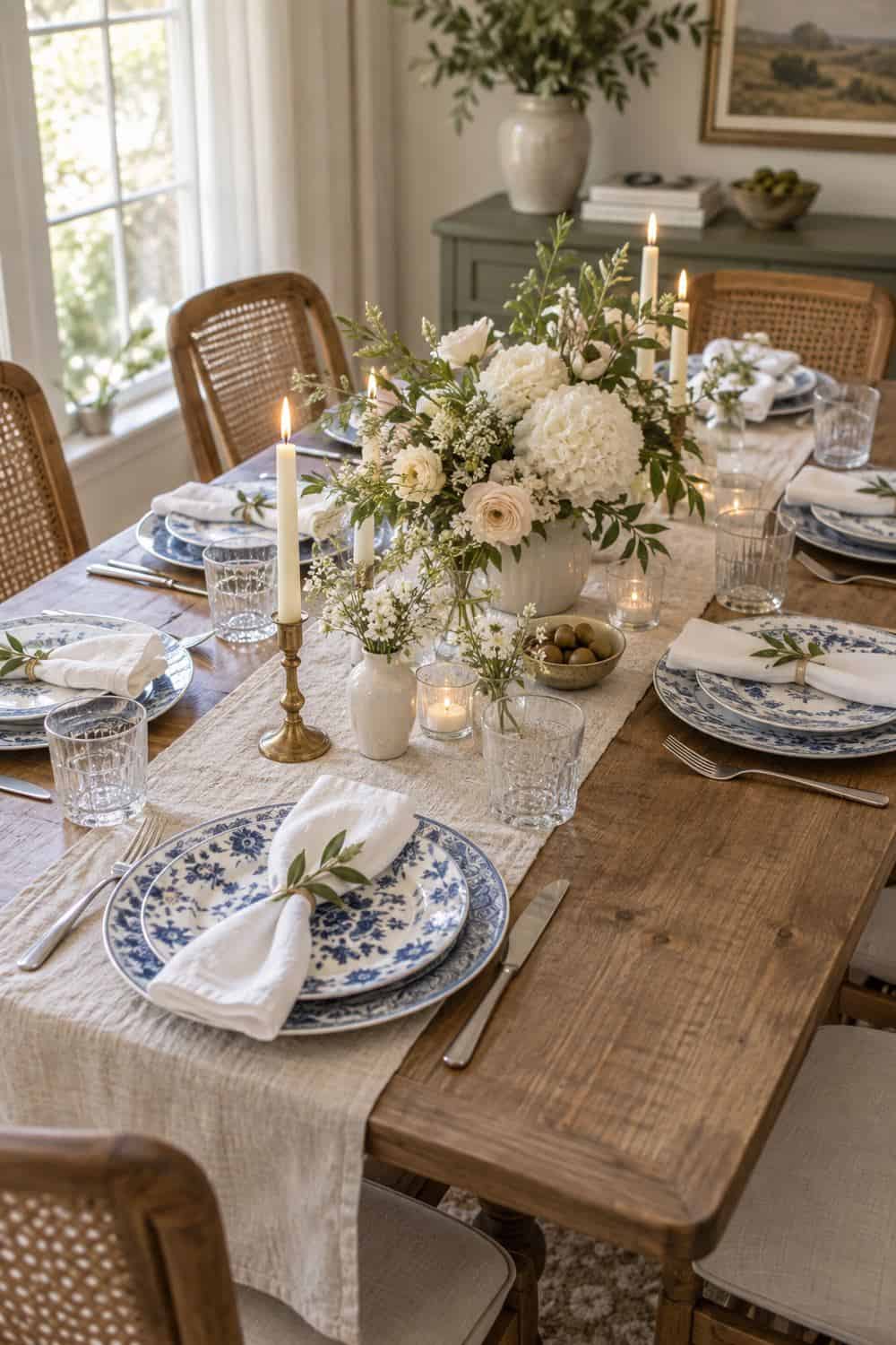 Blue-and-White China Mix wedding inspiration