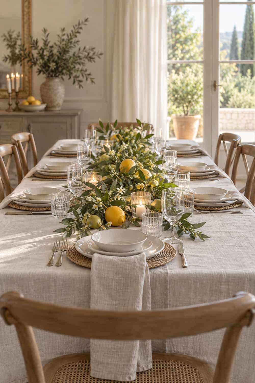 Citrus Branch Centerpiece wedding inspiration
