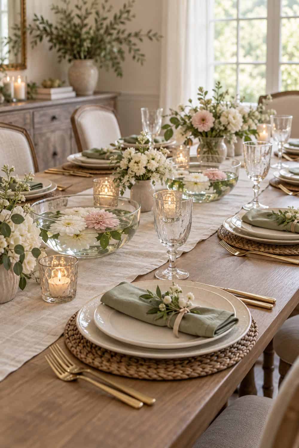 Floating Flower Bowls wedding inspiration