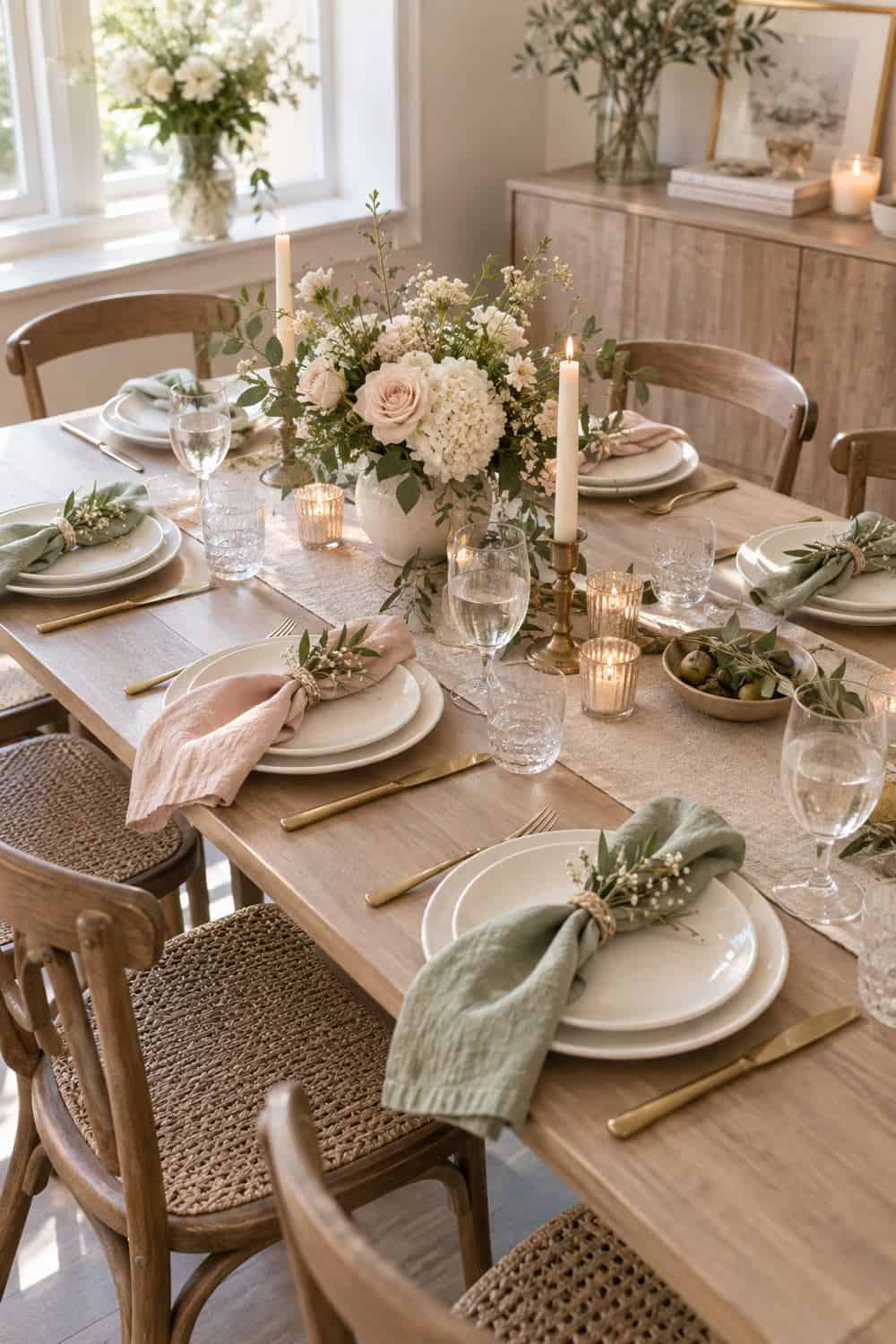 Pastel Napkin Mix wedding inspiration