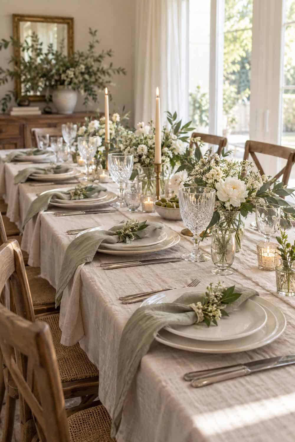 Thrifted Glassware Table wedding inspiration