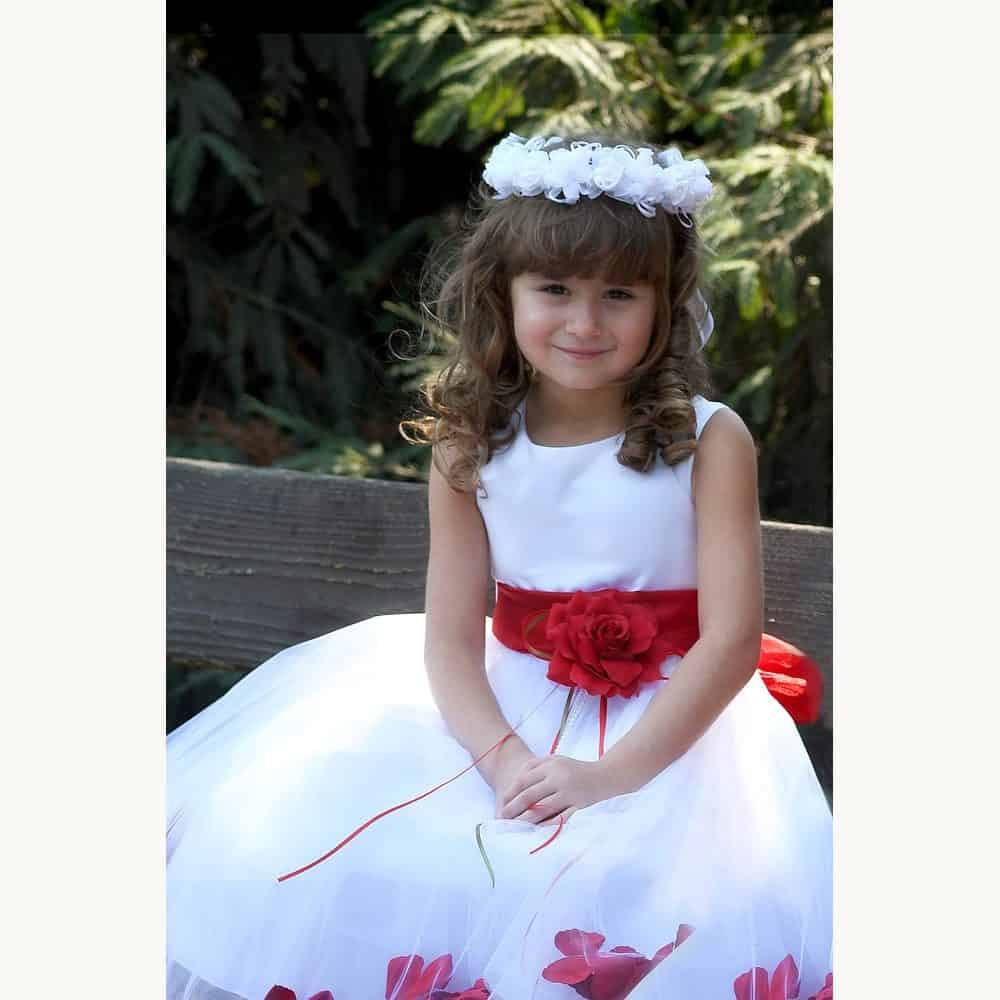Customizable Petal Tulle Flower Girl Dress