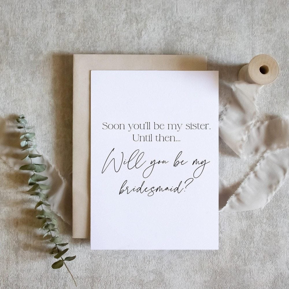 Future Sister-in-Law Proposal Card