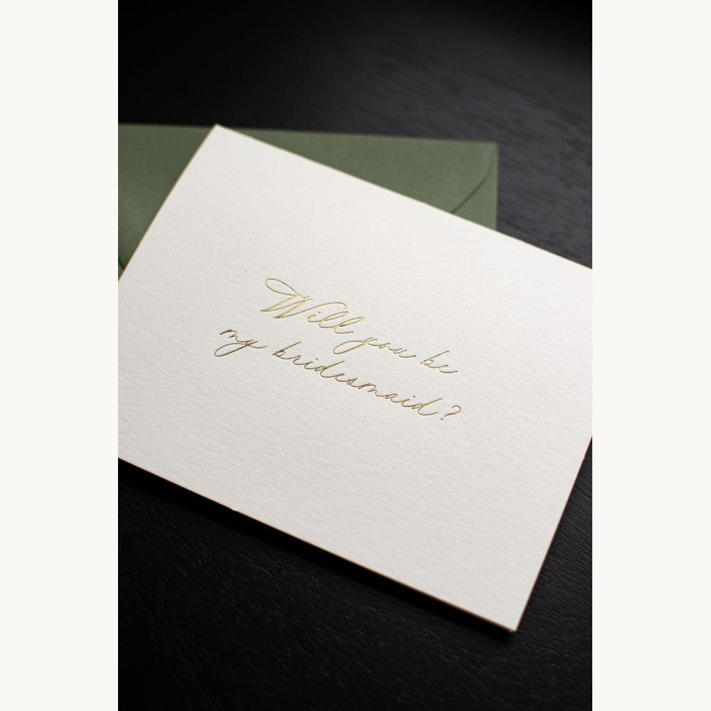 Gold-Foil Cotton-Paper Card
