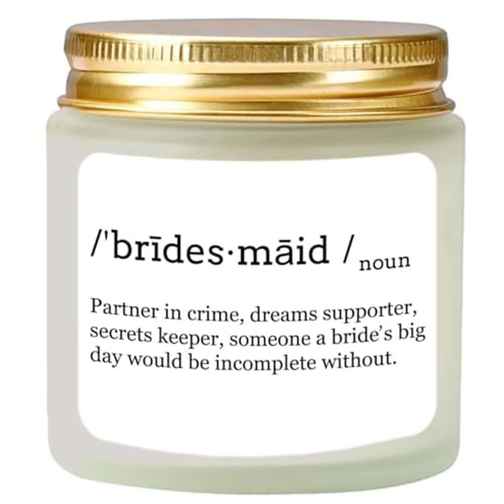 Bridesmaid Definition Candle