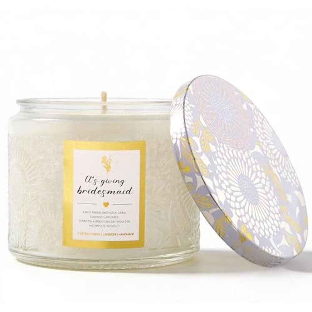 Embossed Glass Proposal Candle
