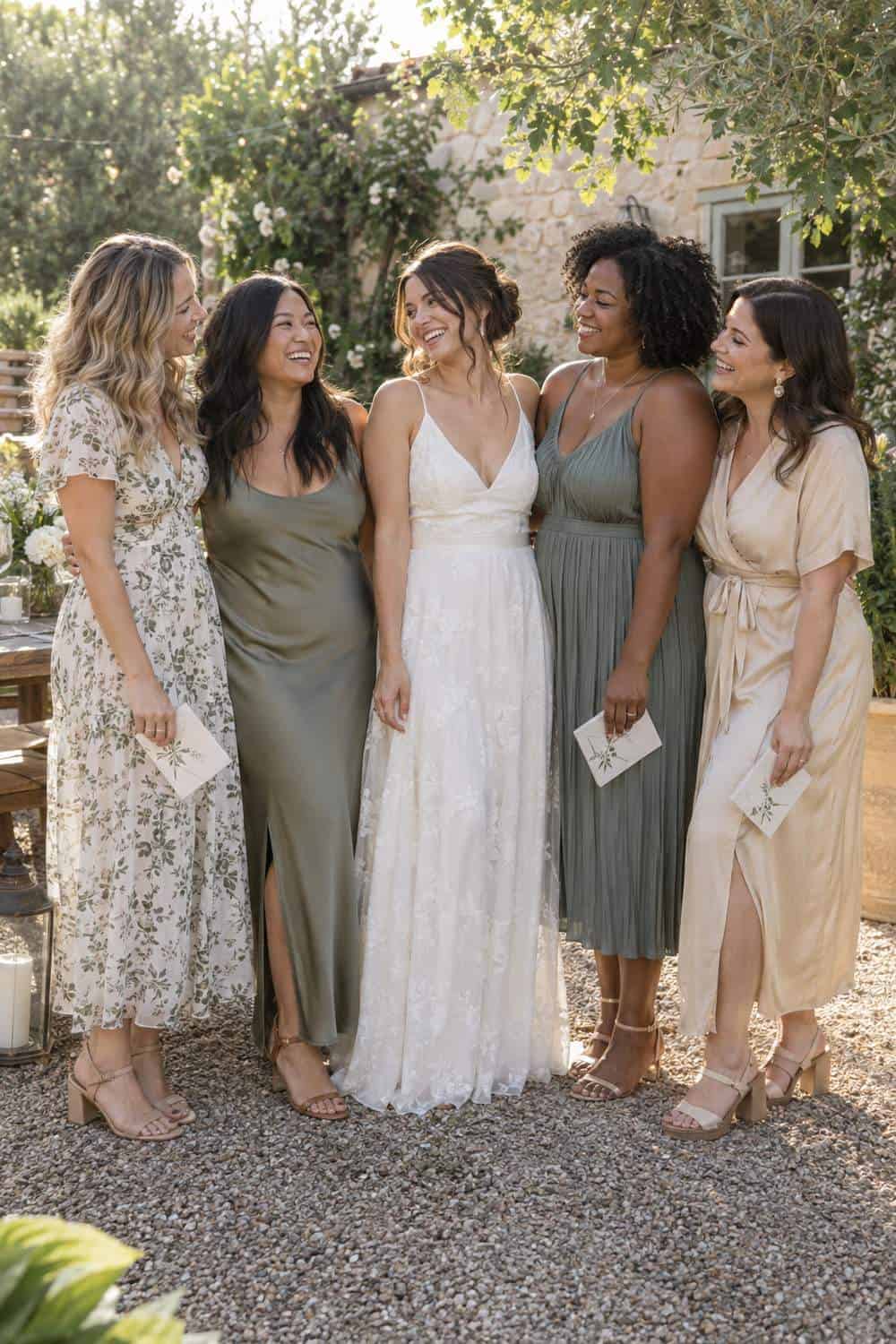 Final Group Portrait with Cards Down wedding inspiration