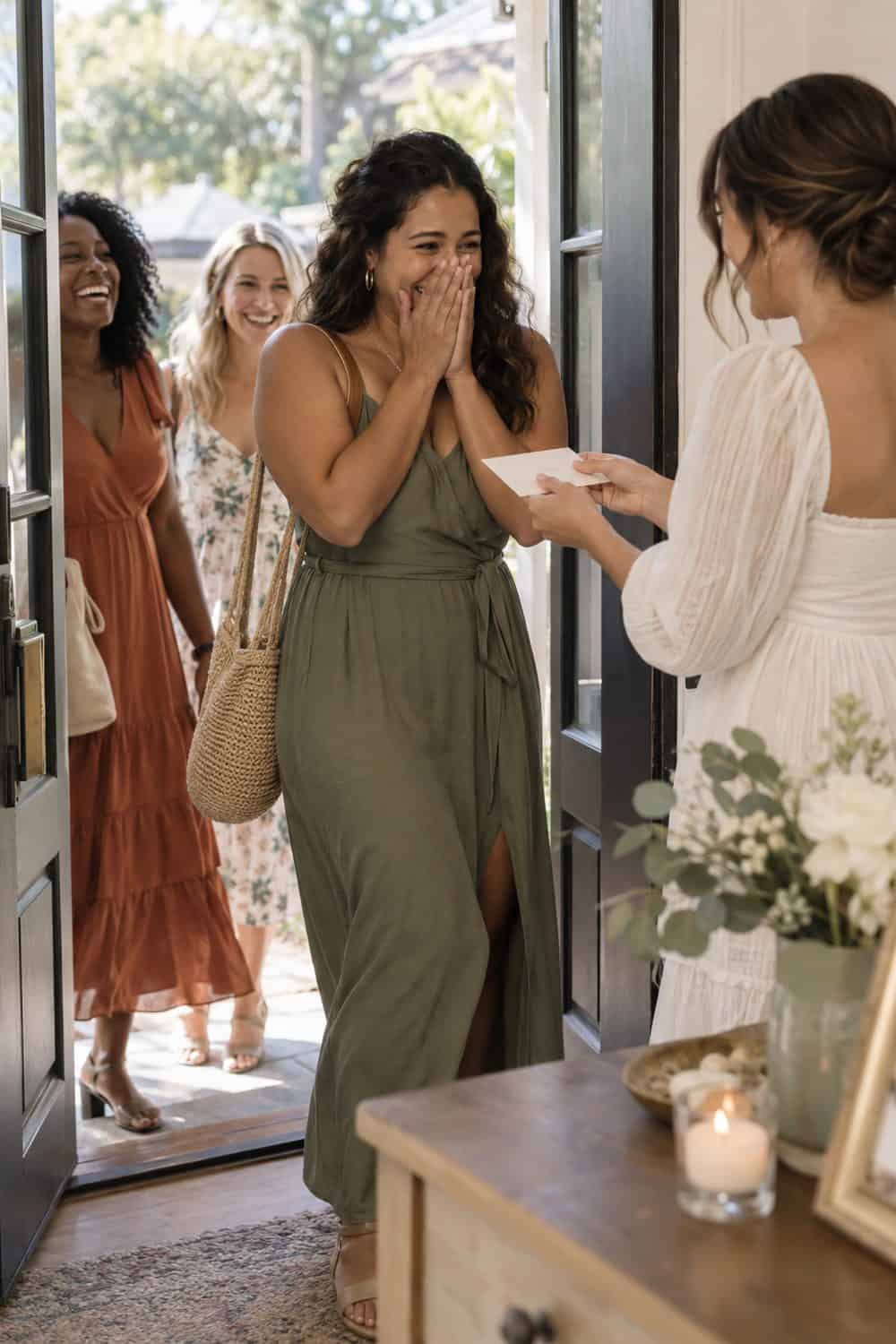 Front-Door Arrival Surprise wedding inspiration