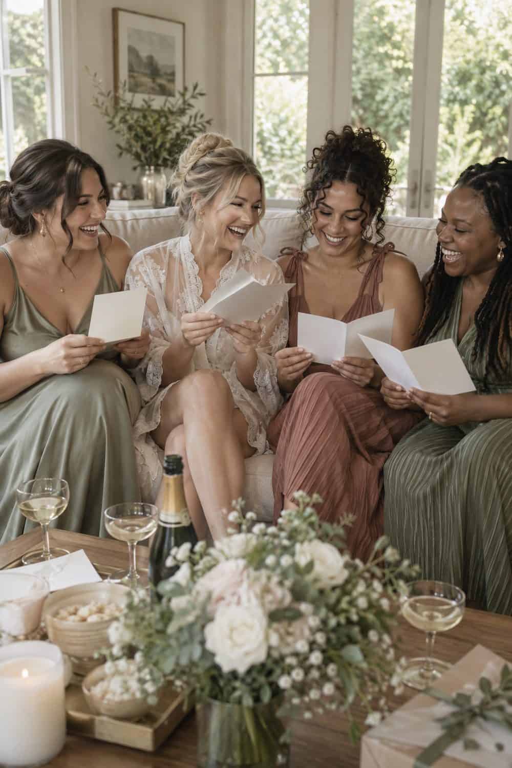 Sofa Card Reveal wedding inspiration