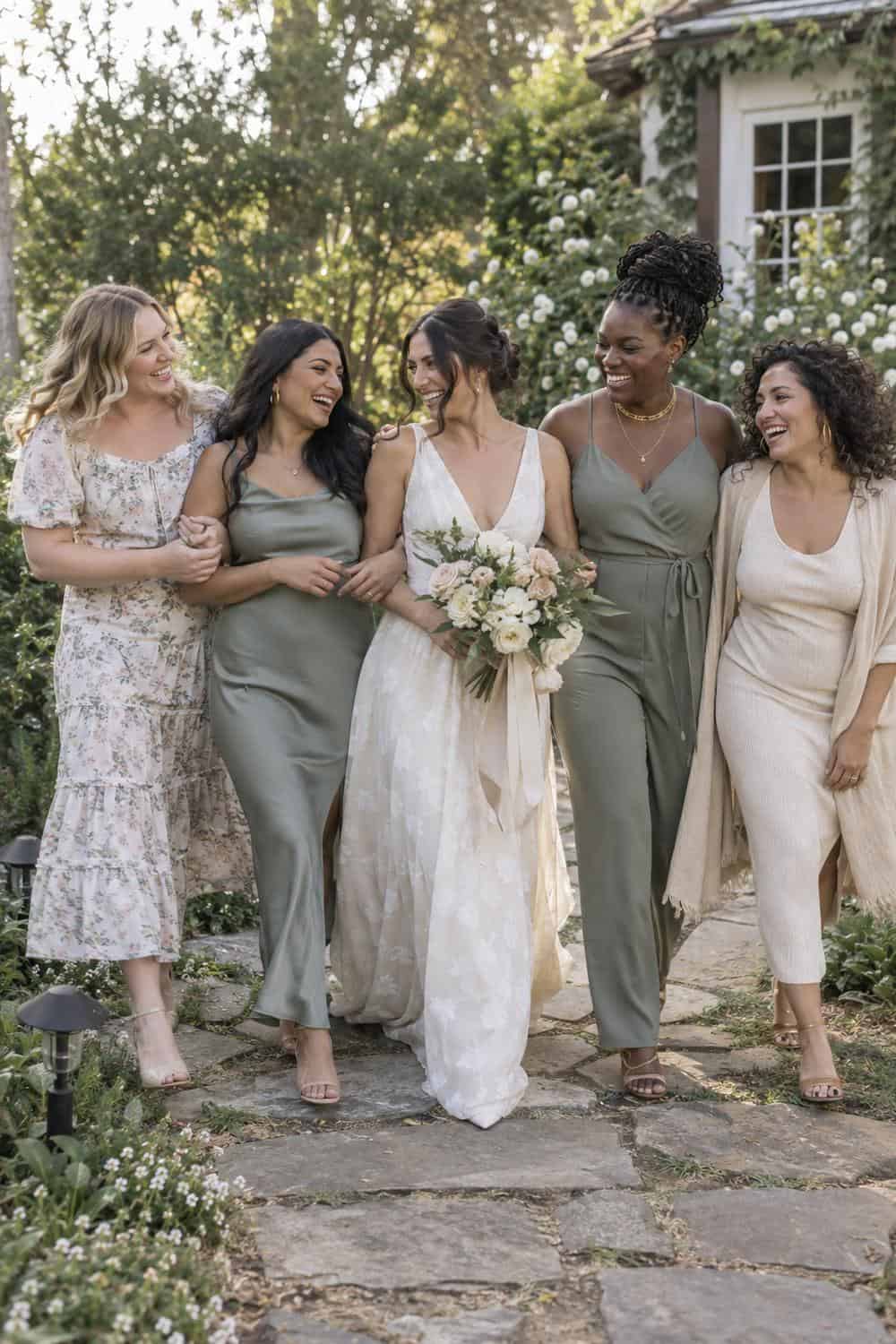 Walking with Linked Arms wedding inspiration