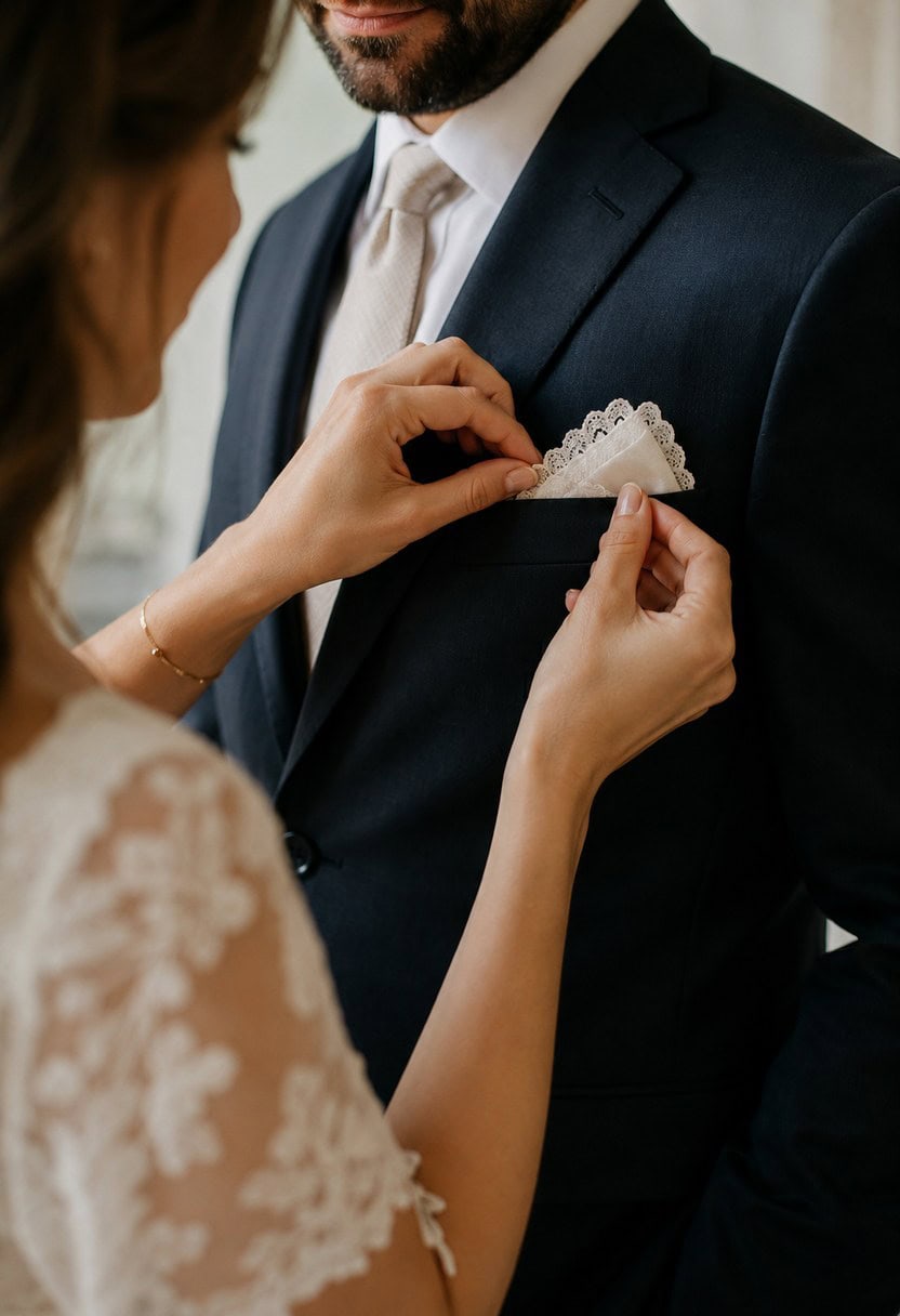 8. Fashioned into a Custom Pocket Square for Your Partner
