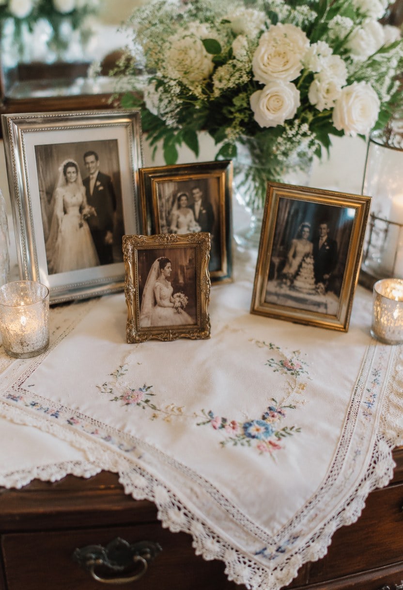 10. Displayed on the Welcome Table with Generational Photos