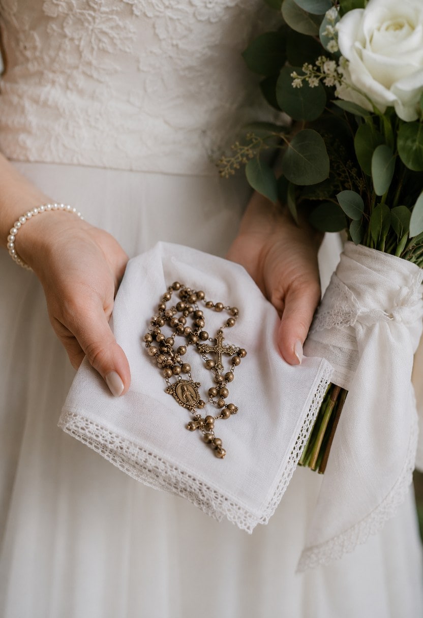 12. Used to Wrap a Family Rosary or Keepsake