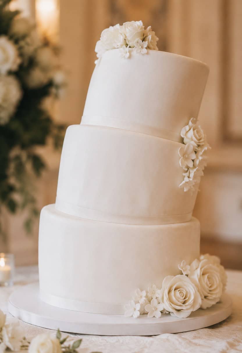 8. Heavy Fondant Was Placed on a Delicate Chiffon Cake