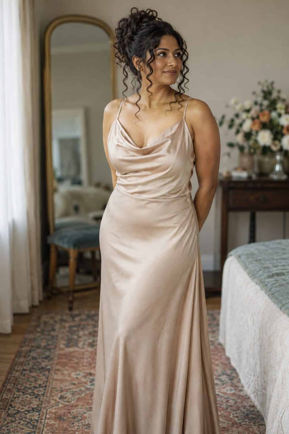 Curly Pineapple Updo wedding inspiration