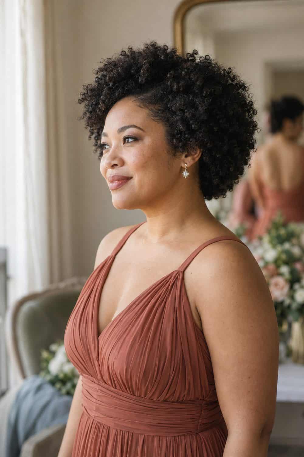 Rounded Coily Afro wedding inspiration