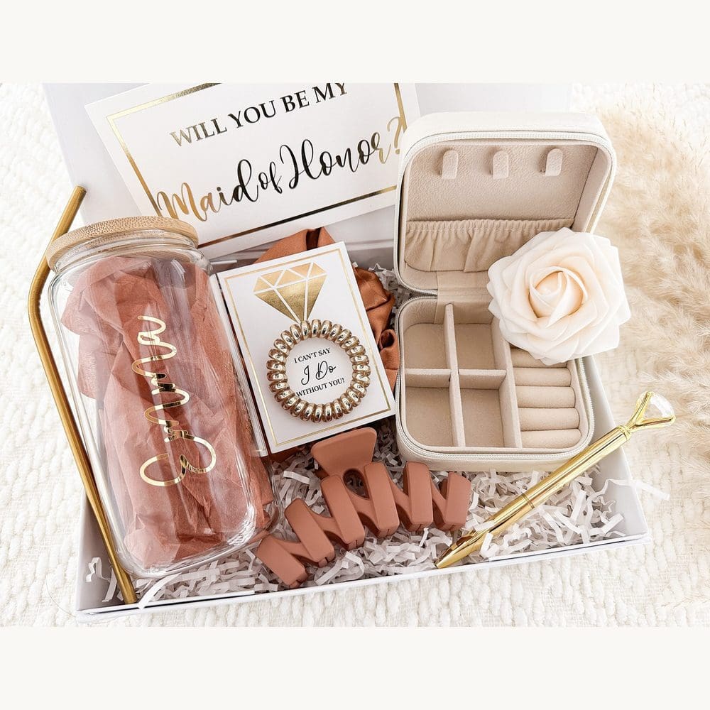 Maid of Honor Tumbler and Jewelry Box Set