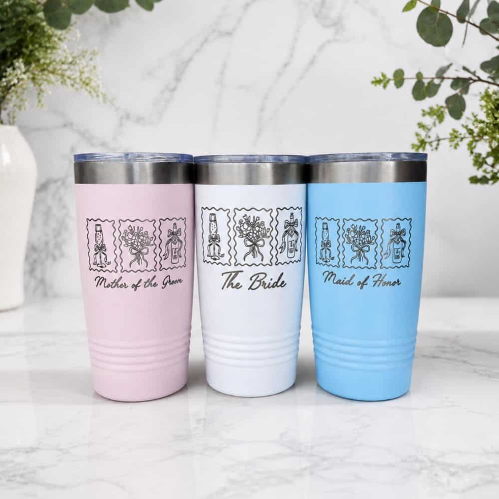 Personalized 20-Ounce Bridal Party Tumbler