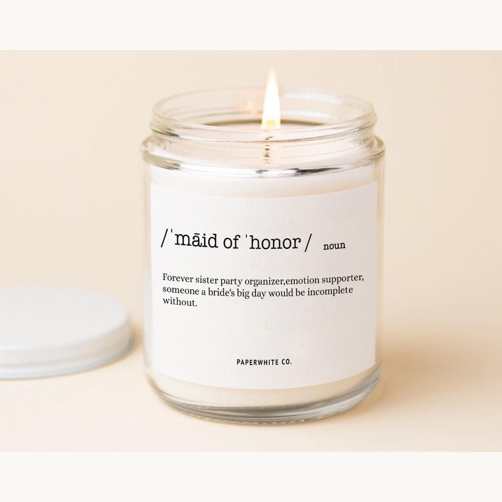 Personalized Sister Proposal Candle