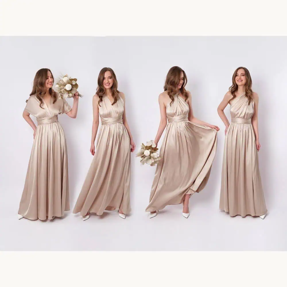 Champagne Convertible Infinity Gown
