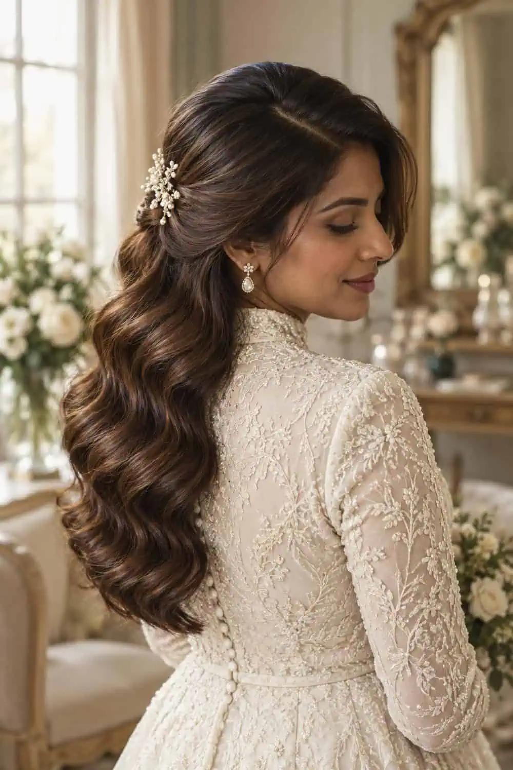 Brushed Hollywood Waves wedding inspiration