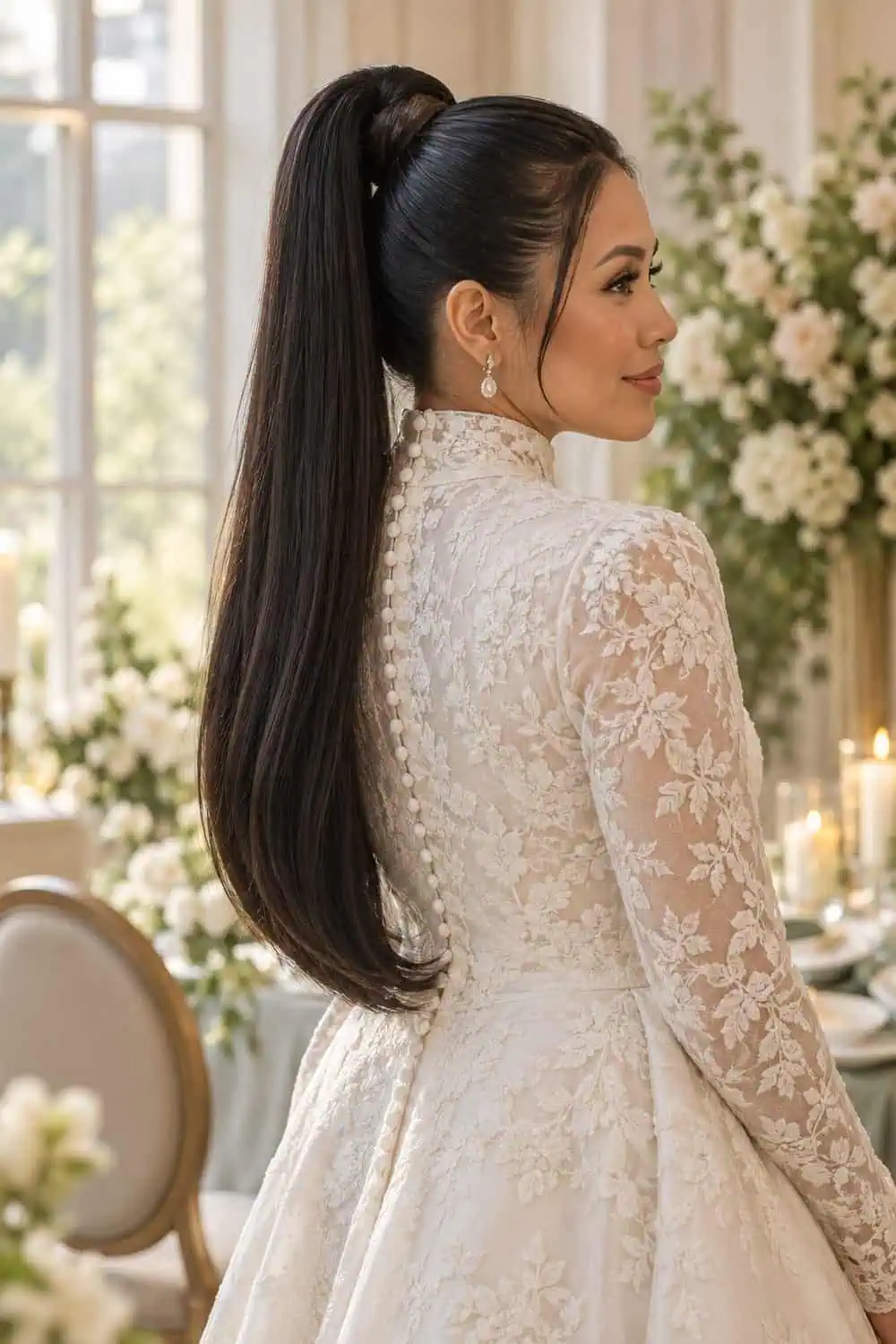 Wrapped High Ponytail wedding inspiration