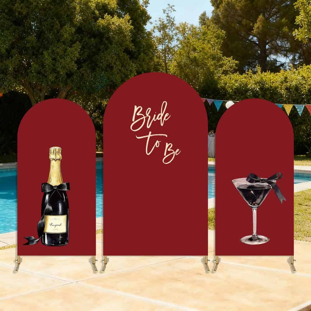 Bride-to-Be Arch Backdrop Cover