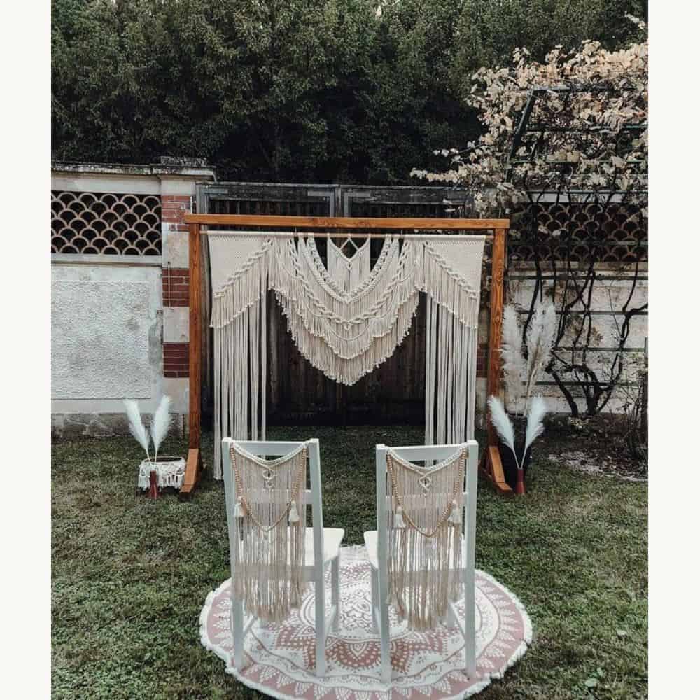 Handmade Cotton Macrame Curtain