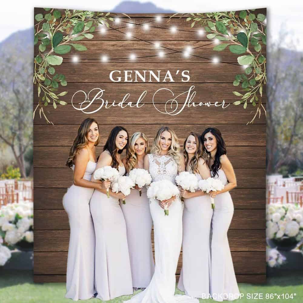 Rustic Botanical Photo Booth Backdrop
