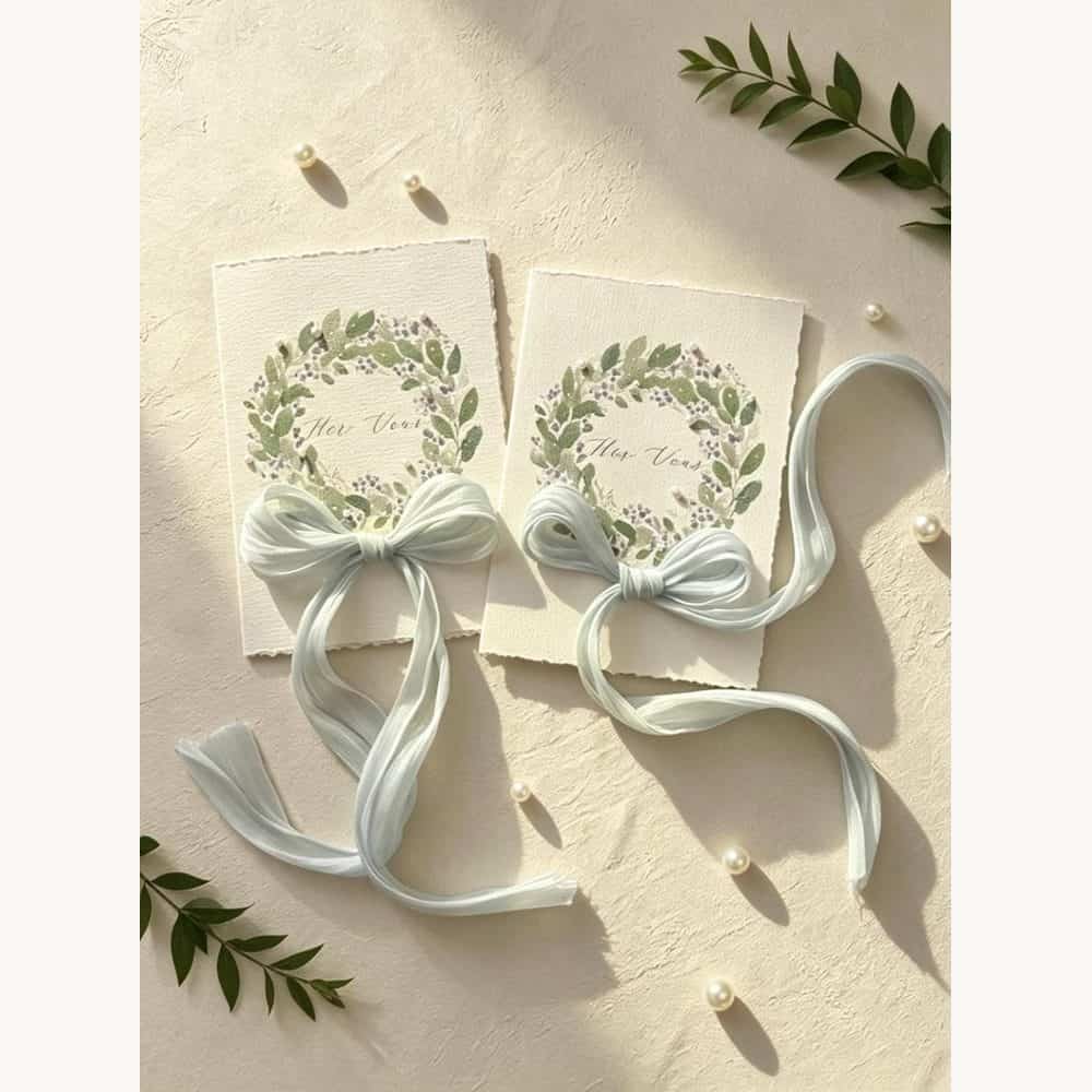 Greenery Wedding Vow Book Set