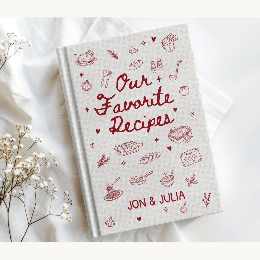 Personalized Couples Recipe Journal