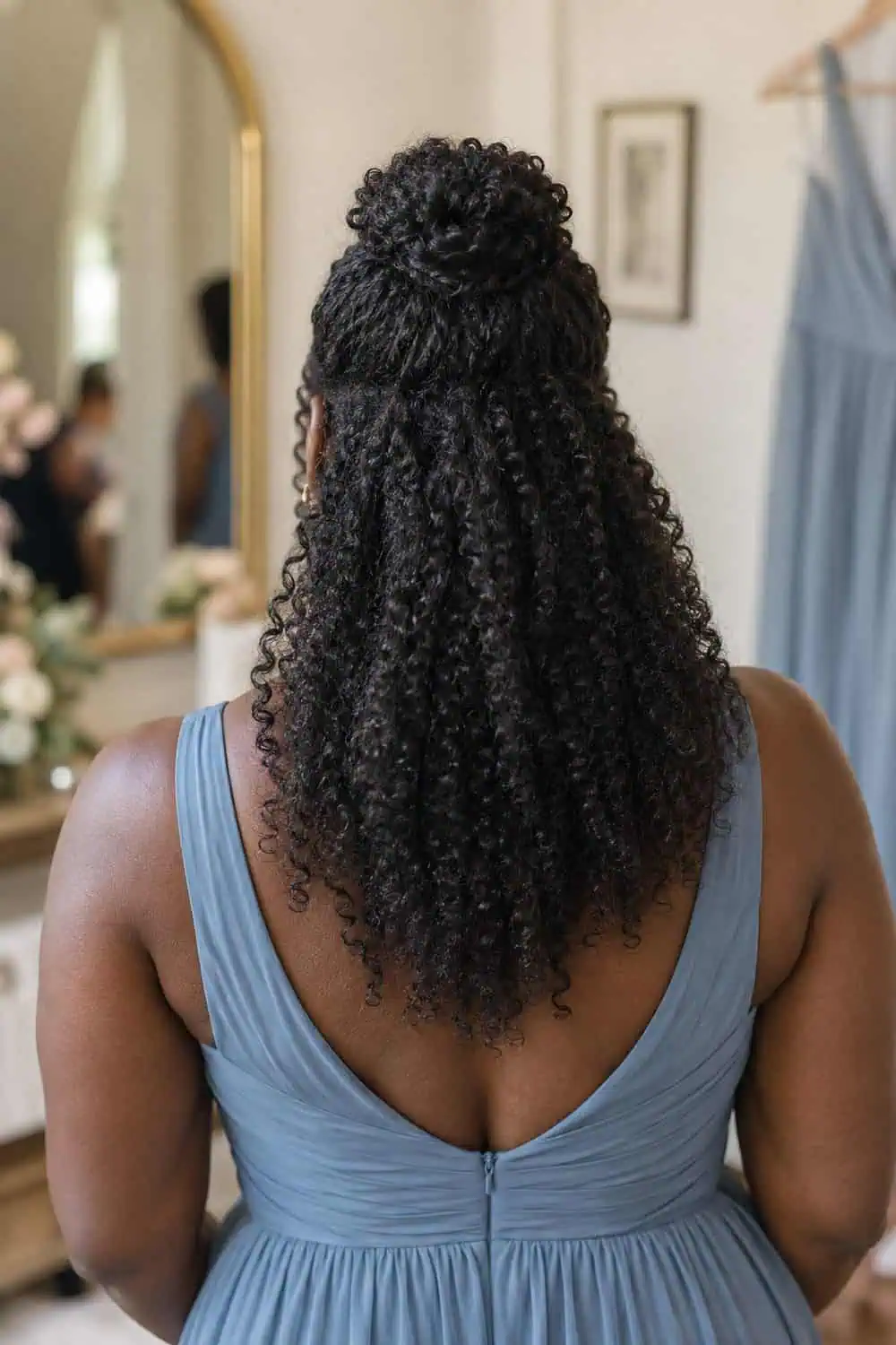 Half-Up Mini Bun wedding inspiration